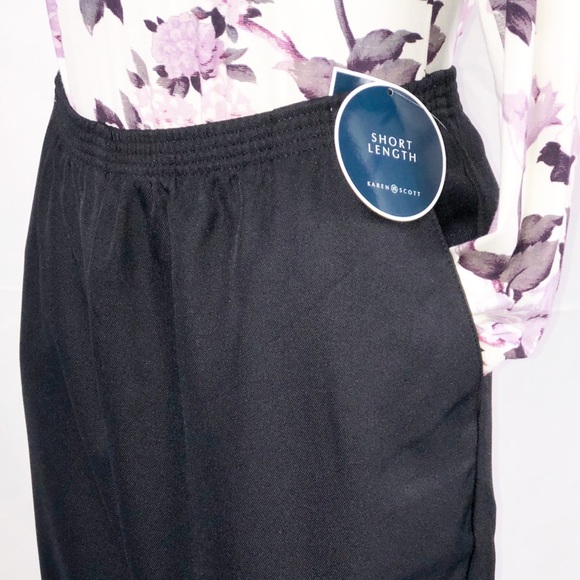 Karen Scott Black Comfort Waist Pull On Pants Sz1X - Picture 6 of 11